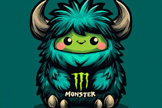 design cute mascot, cartoon character logo design