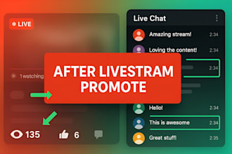 promote youtube or twitch live stream for real viewers with  SEO and ads boost