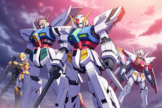 make anime, mecha, pop art ,fan art and original character