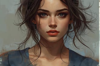 create oil painting, digital oil painting