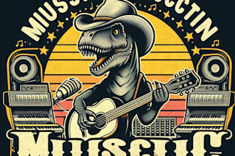 design high quality vintage dinosaur mascot logo with t shirt design