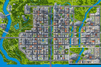 build minecraft map, world, lobby, spawn, environment as your minecraft builder