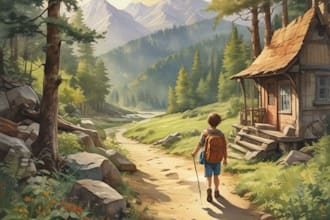 do handrawn pastel watercolor children book illustrations