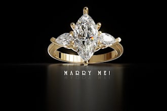 design custom 3d printed women rings stl