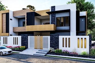 design 3d architecture design,exterior rendering, interior layout,2d to 3d floor