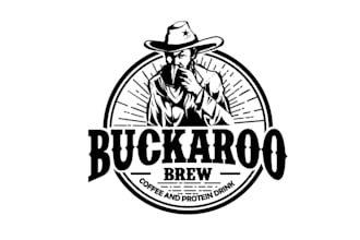 design outstanding buckaroo brew logo