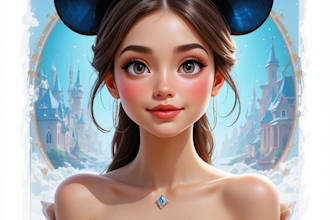 do disney cartoon portrait