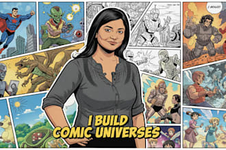 create ai comic book, illustrations any style