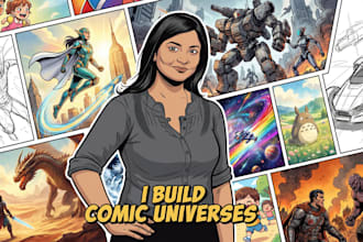 create ai comic book, illustrations any style