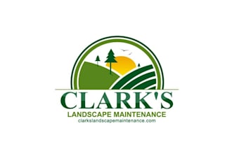 design high definition earthly landscape logo