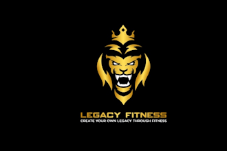 create express a simple yet elegant logo for legacy fitness