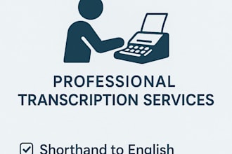 do pitman shorthand transcription in english launguage