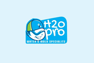 design iconic premium water service logo