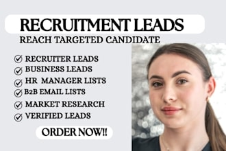 do expert candidate sourcing and build a verified recruiter email list