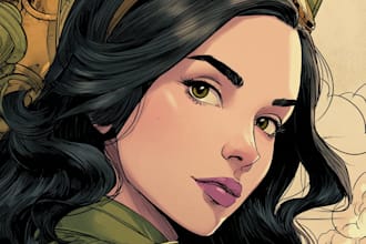 comic book illustration with comic book illustrator