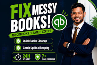 do quickbooks online bookkeeping cleanup and catch up