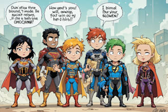 superhero character for comics