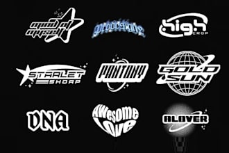 design y2k style streetwear logo
