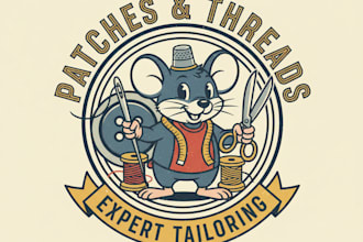 create a classic cartoon logo in vector format