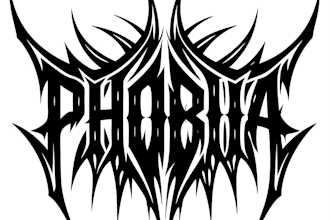 make professional metal,hardcore,punk logo
