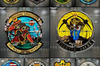 do military tactical, retro vintage, badge, and patch logo