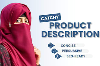 write product descriptions for beauty and healthcare brand