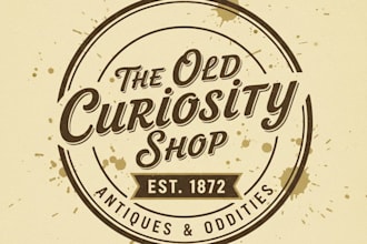 design a vintage typography logo with classic style and elegance