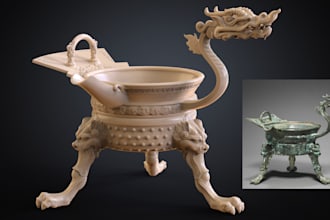 sculpt 3d printable model,historical object,chinese art or sculpture,statue stl