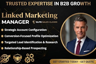 be your linkedin b2b appointment setter and sales closer