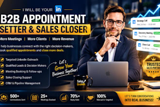 be your b2b appointment setter and sales closer