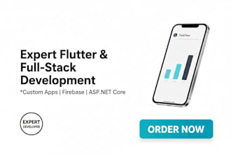 develop professional flutter mobile apps and web apps for you