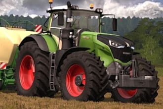 craft 3d farming simulator excavator tractor for farming