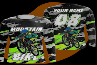 design high quality super bike jersey logo