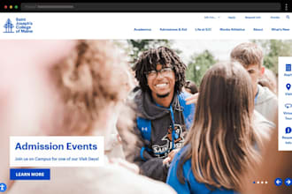 develop education website design