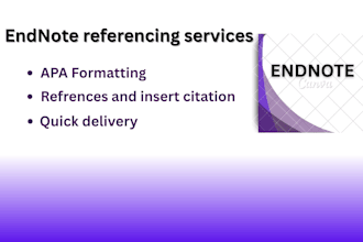 manage, format your references and citations using endnote