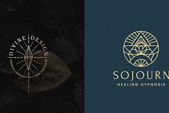 design sacred geometry spiritual or mystical logo