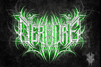design a technical death metal logo design for your business