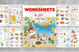 design kids worksheets, activity book, worksheet for kids