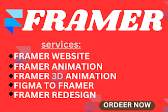 edit, design modern framer website for your brand