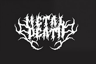 do attractive  scary, horror, heavy, death metal logo design