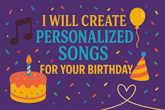 create birthday song with your name