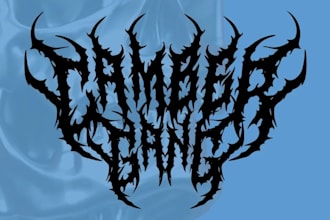 do death metal or heavy metal logo design