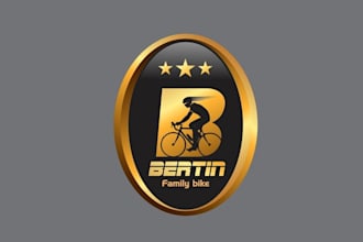 design amazing super bicycle brand logo