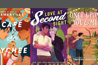 create gay romance, young adults, sport romance, fantasy ebook cover, amazon kdp