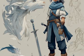 draw fantasy character art, dnd character, custom battlemap for your game art