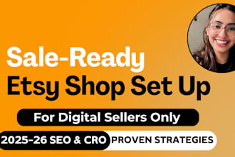 set up your digital etsy shop with SEO