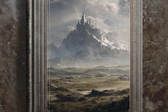 create illustrated fairytale book cover