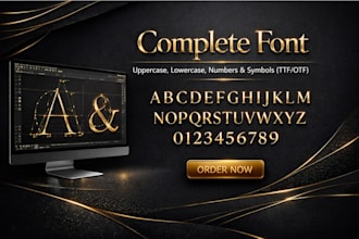 design a custom font, typeface, and typography tailored to your needs