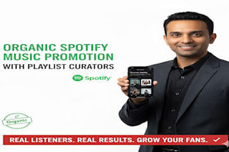 do organic spotify music promotion with playlist curators