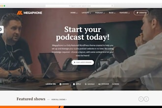 do squarespace podcast website media streaming website audio production website